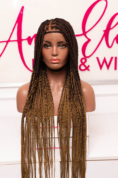 Zoè 360 Frontal Knotless Box Braids Unit