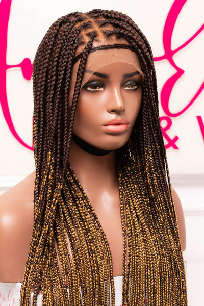 Zoè 360 Frontal Knotless Box Braids Unit