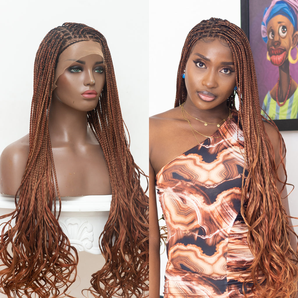 Amara "Curled tips" Braided Wig